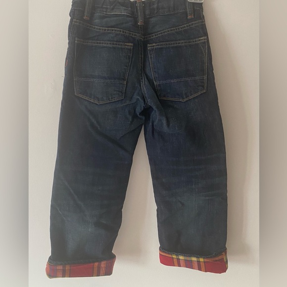 Gap kids flannel lined relaxed jeans - Picture 5 of 6